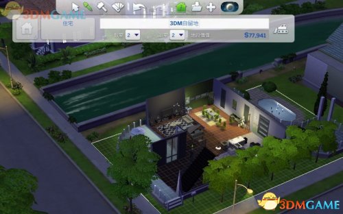 模擬市民4 臥室建築設計玩法教程影片 臥室怎麽建築
