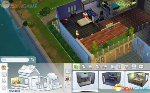 模擬市民4 客廳建築設計玩法教程影片 客廳怎麽建築