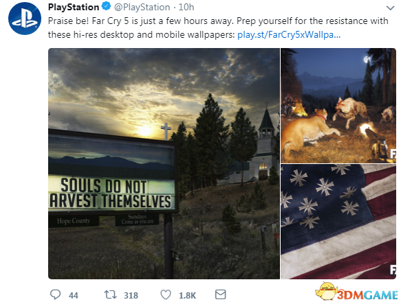 PlayStation分享《極地戰嚎5》桌面 希望鎮景色美