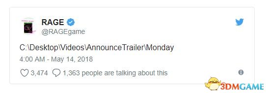 Bethesda全新《狂怒煉獄》作品宣傳片將於明日公布