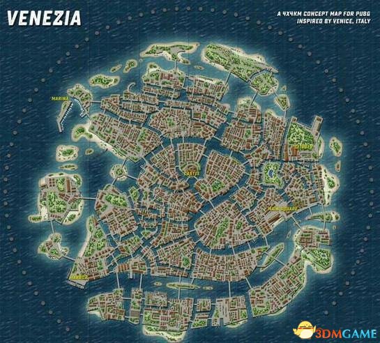 絕地求生新地圖公布威尼斯水城 超過96個島嶼組成