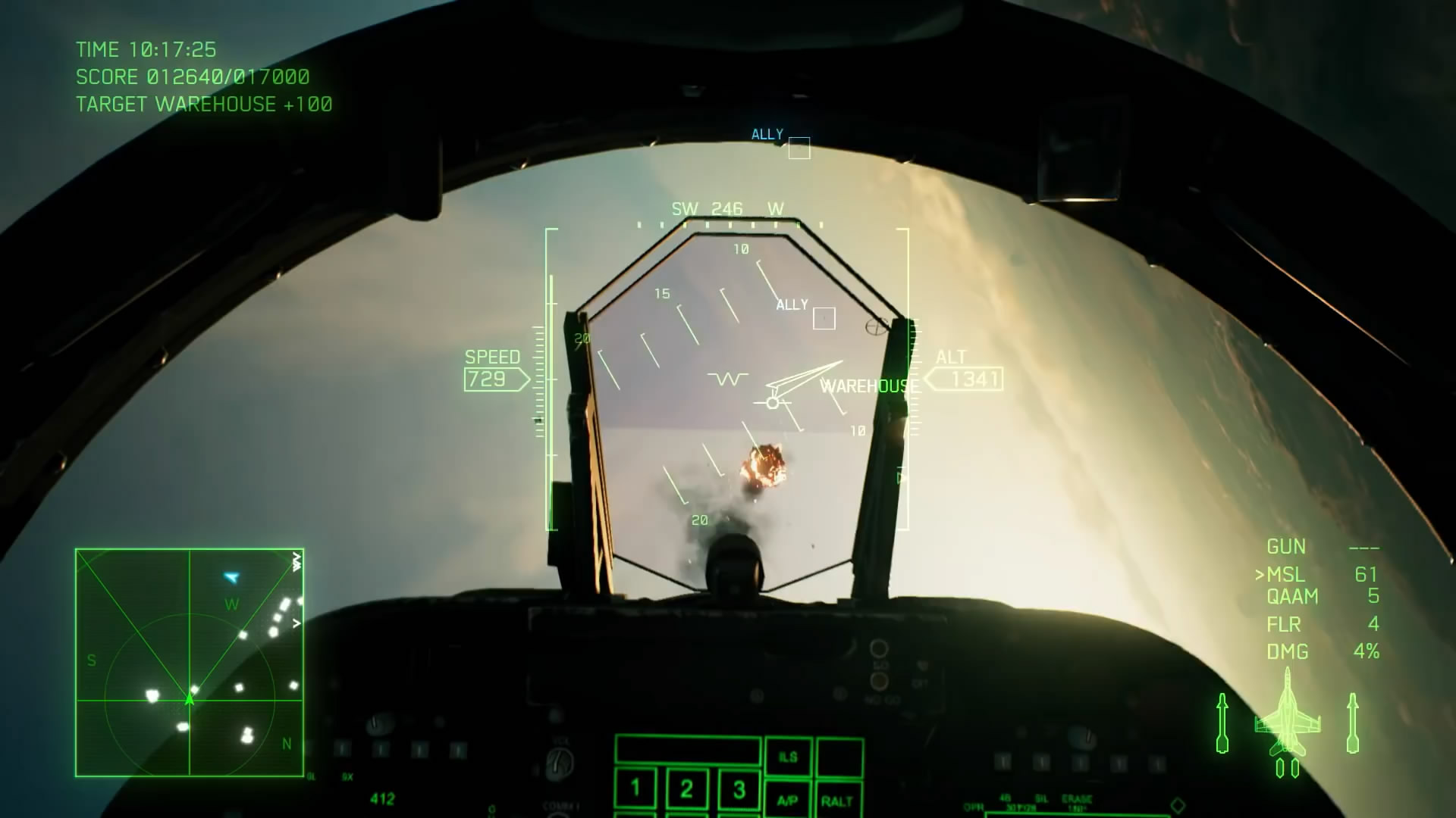 《空戰奇兵7：未知空域》新實機演示 大黃蜂戰鬥機登場