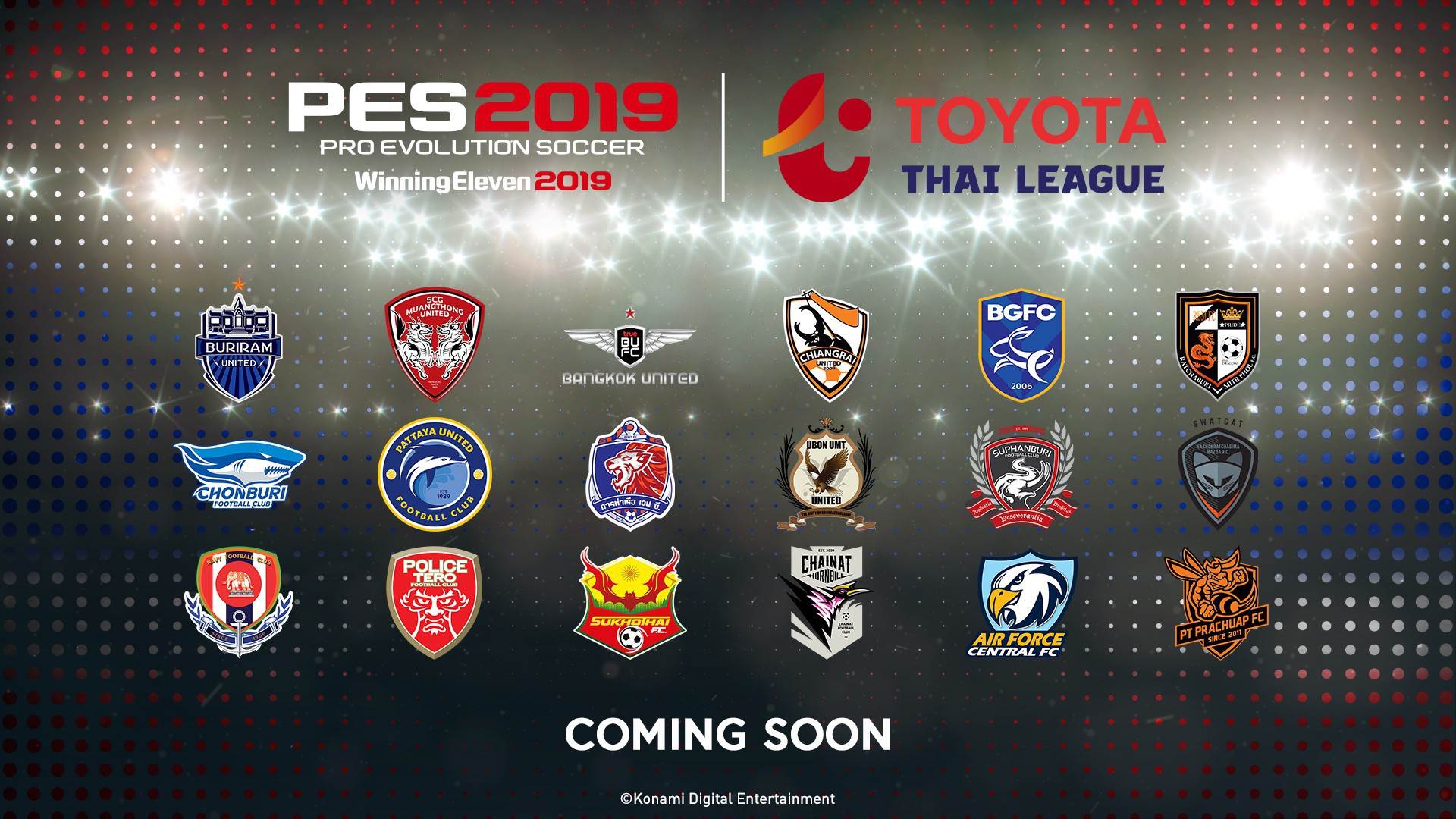 《實況足球2019》將加入泰國隊 泰足球協會簽約推廣