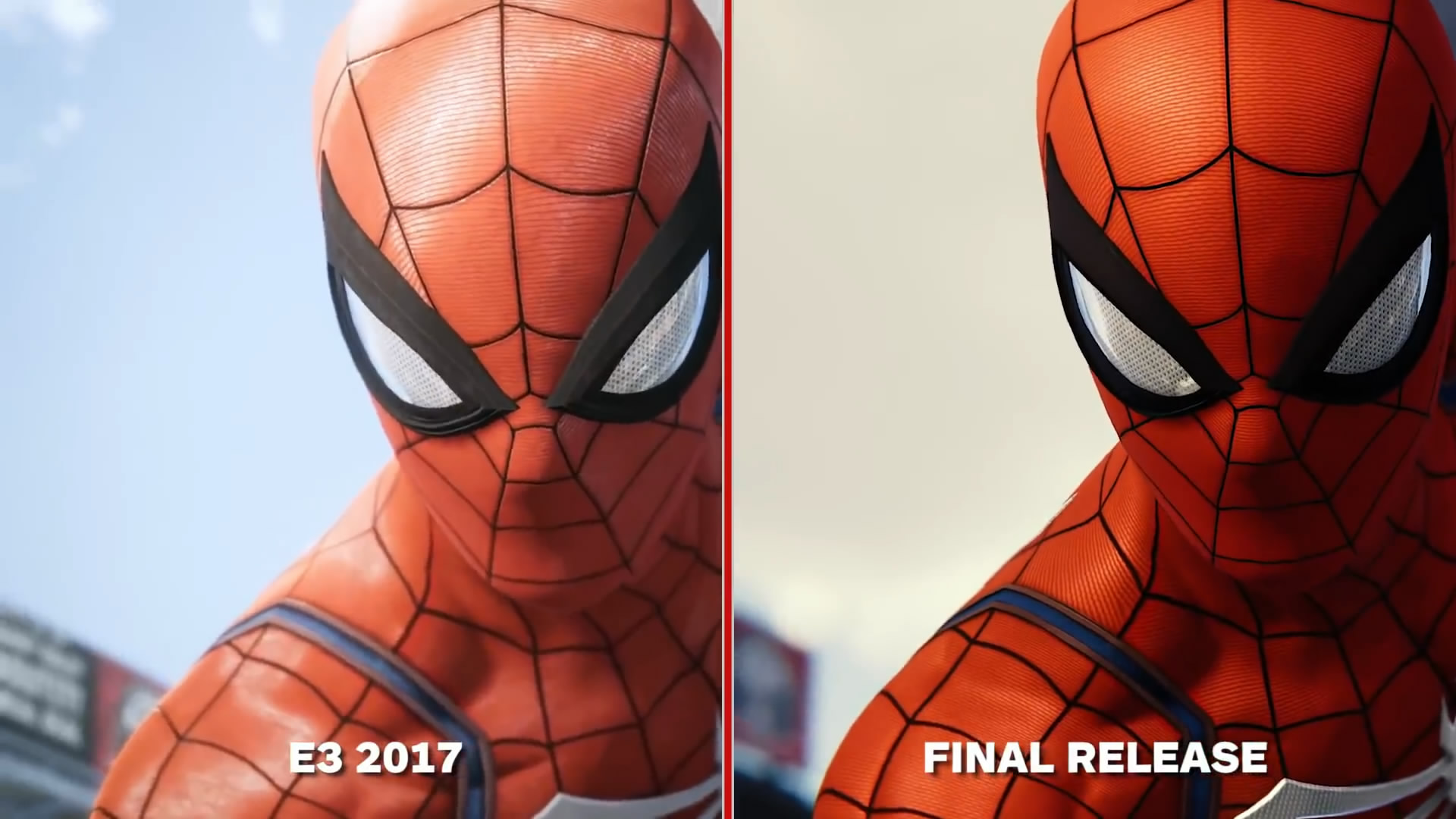 《蜘蛛人》E3版與正式版對比影片 畫質縮水還是提升了?