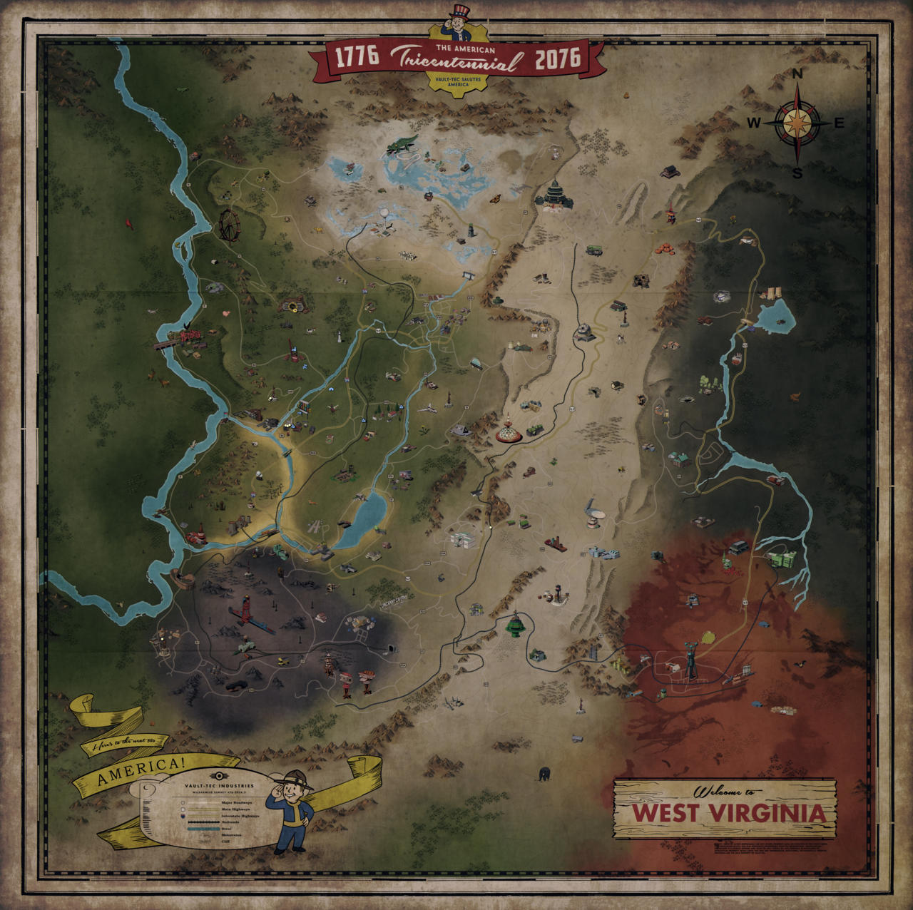 《異塵餘生76》完整地圖發布 真有《異塵餘生4》四倍大？