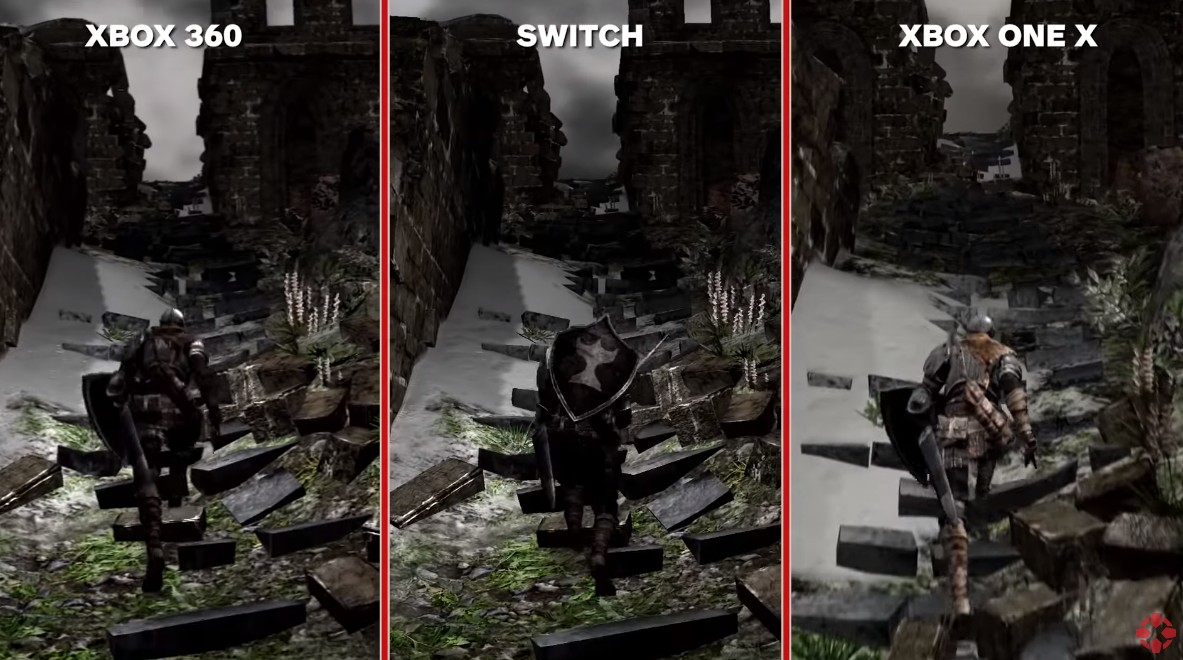 NS畫面還是不錯的 《黑暗靈魂》XboxOne/Switch/Xbox360畫面對比