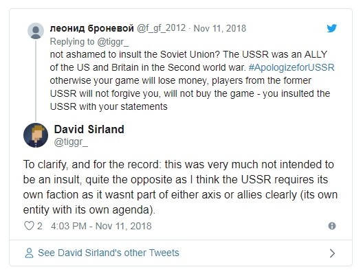《戰地風雲5》製作人失言稱蘇聯不算同盟國 俄羅斯玩家狂怒煉獄