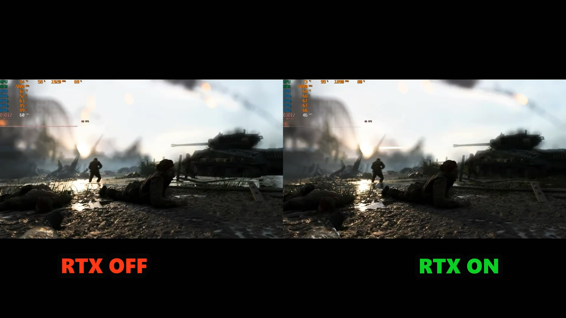 《戰地風雲5》光線追蹤開啟與不開啟畫面對比 差別大嗎？