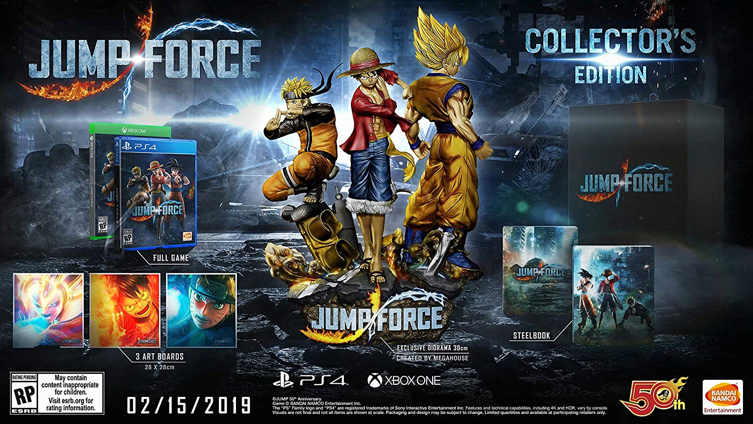 《Jump Force》豪華版售價驚人 260美元內容豐富