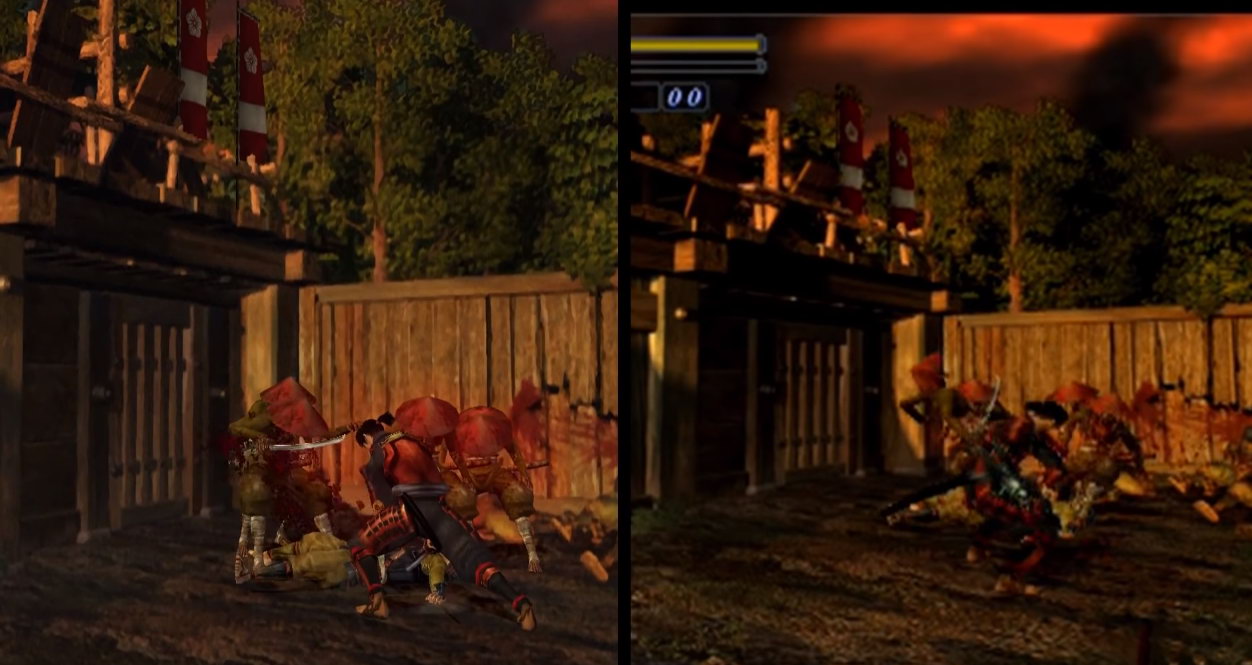《鬼武者HD複刻版》Switch/PS2版對比 畫面效果提升