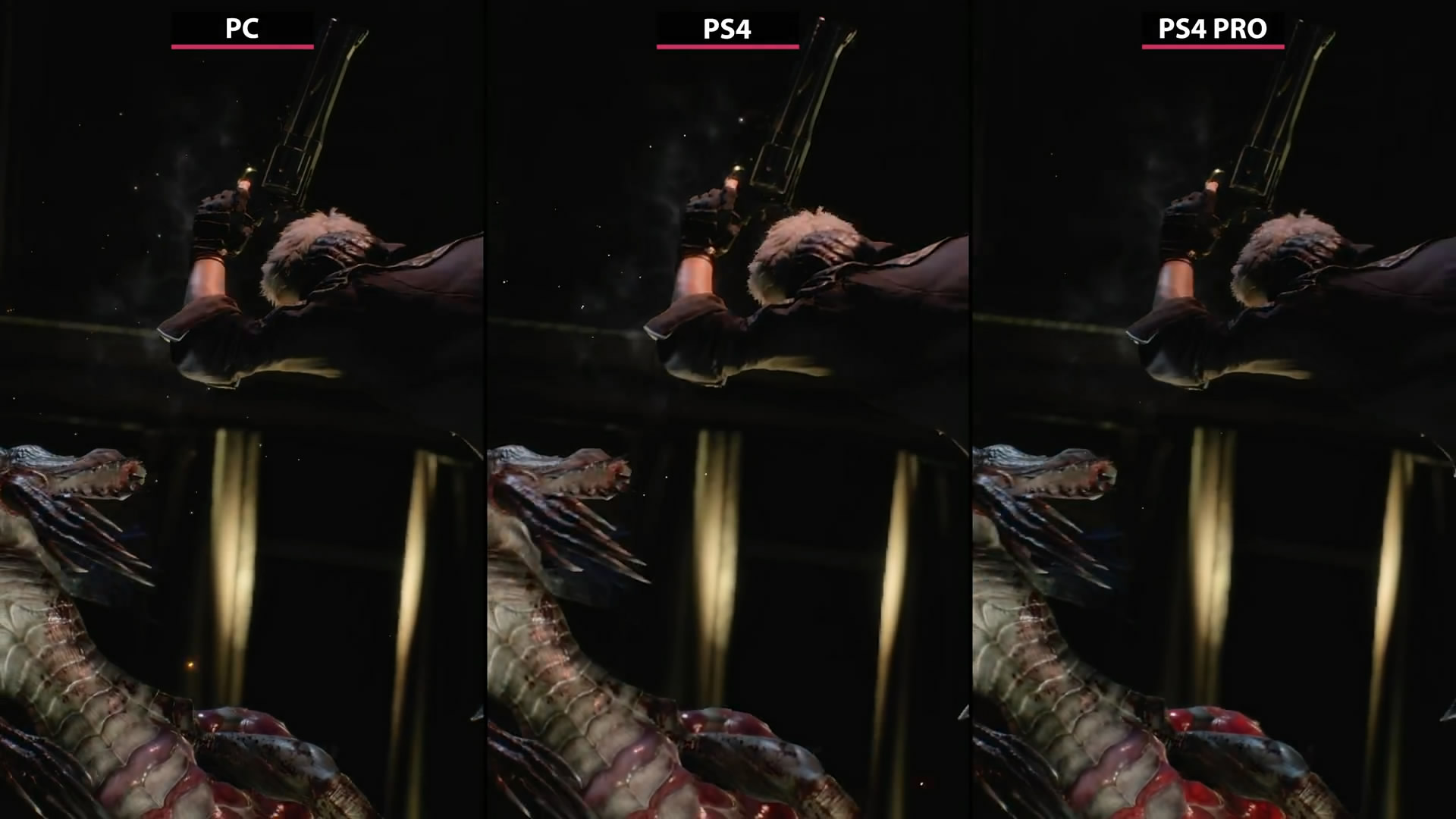 《惡魔獵人5》PC/PS4/PS4 Pro對比視頻 PC畫面最棒