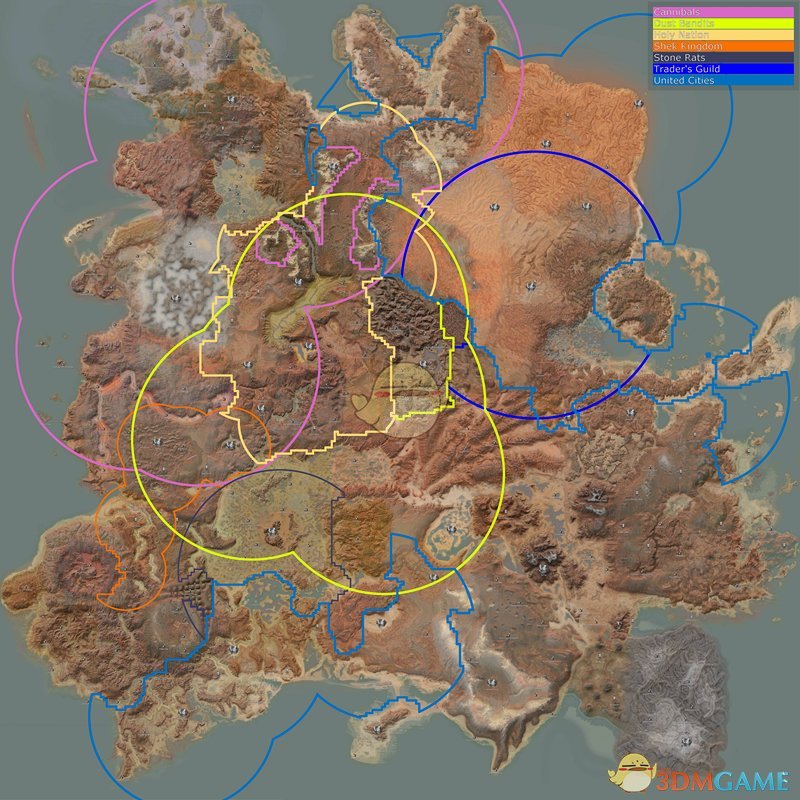 《劍士》勢力分布地圖一覽