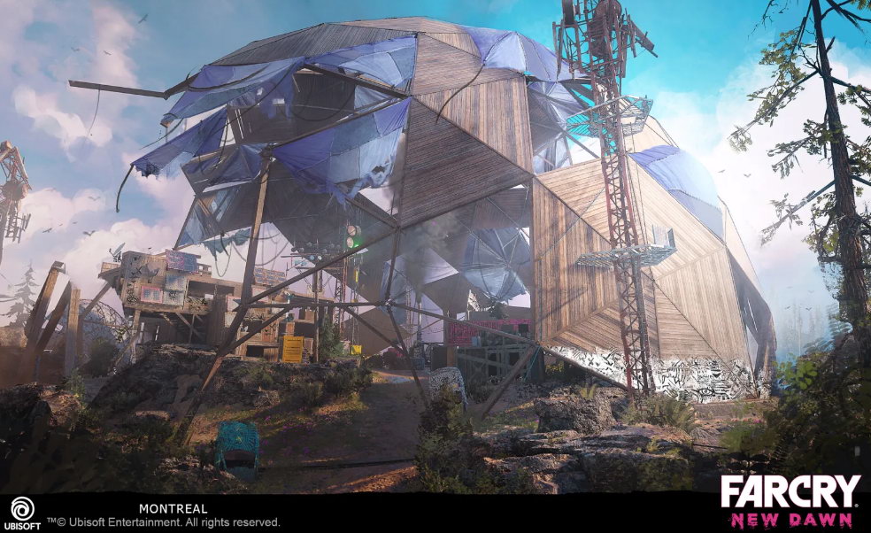 《極地戰嚎：新曙光》遊戲原畫 充滿藝術的廢土世界