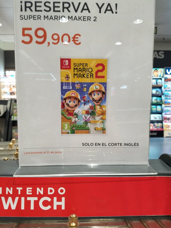 6月21日 西班牙一零售店洩露《超級瑪利歐製造2》發售日
