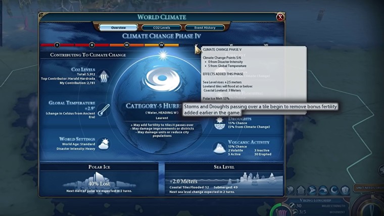 《文明6》“風雲變幻”今日更新 調整氣候變化速率 