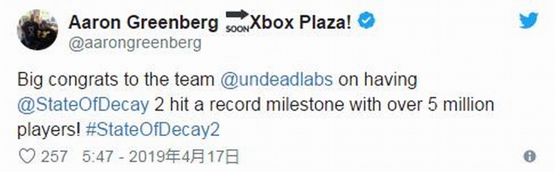 生存遊戲《腐朽之都2》發售不到一年 玩家數突破500萬