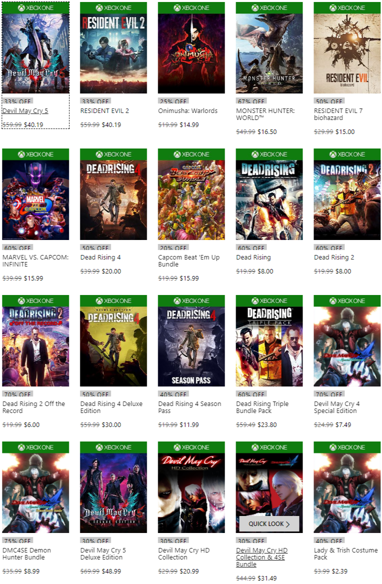 卡普空Xbox遊戲特惠開啟 《惡魔獵人5》首次進入打折名單
