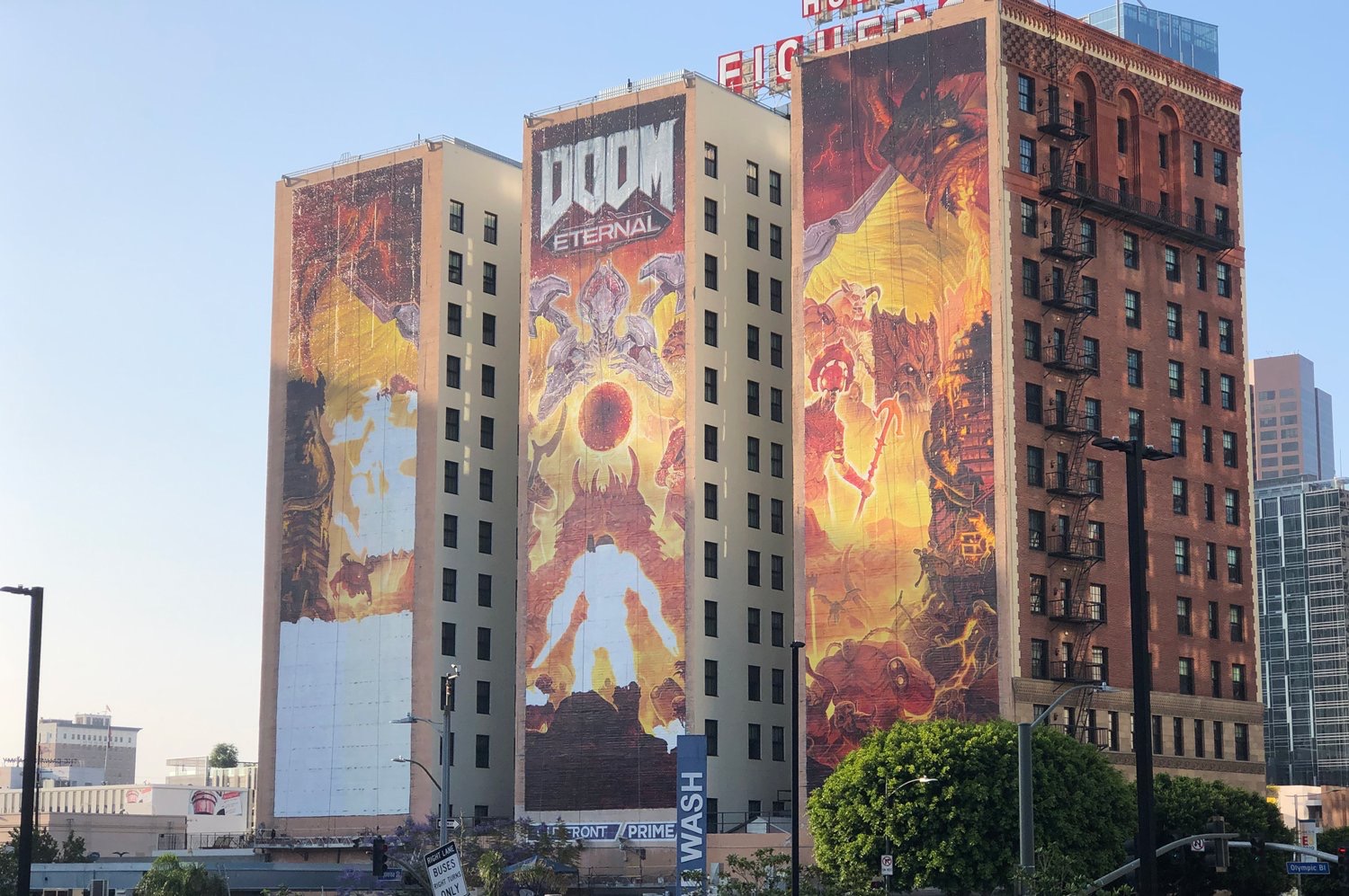 B社下血本了 《毀滅戰士：永恆》E3宣傳廣告佔滿三棟樓