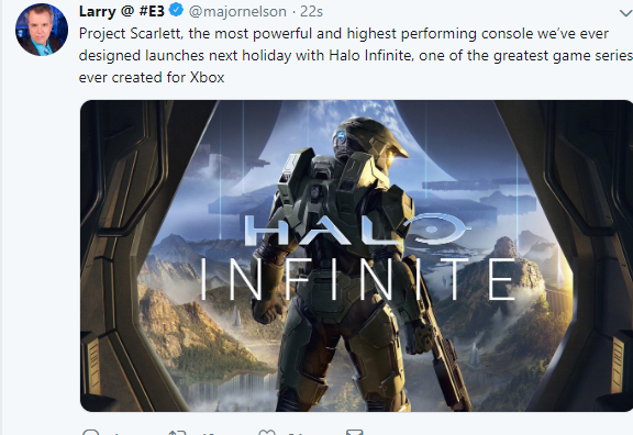 E3：次世代Xbox公布 將和《最後一戰：無限》同步在2020年聖誕假期發售