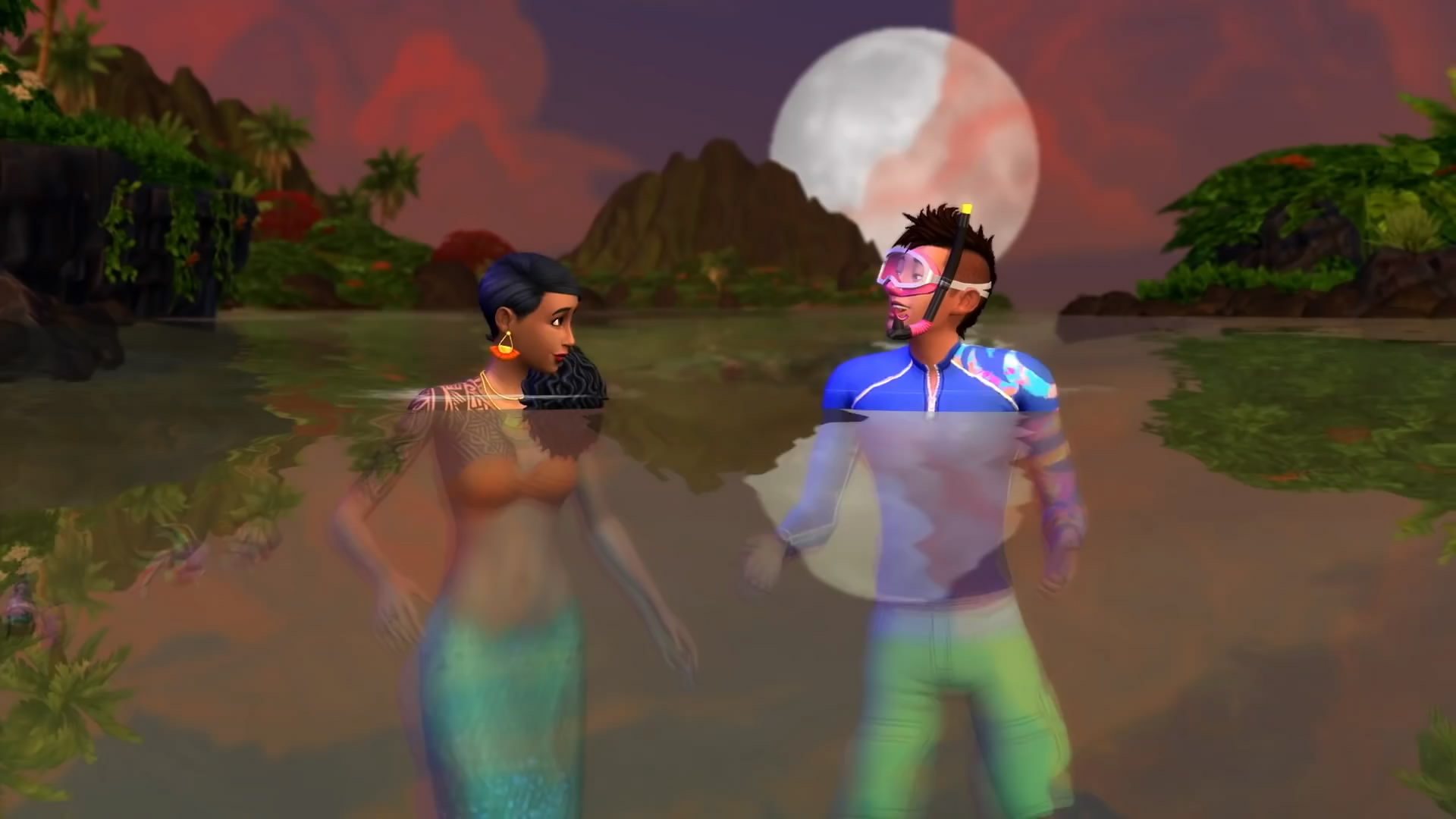 《模擬市民4：海島生活》新預告 在海島陪人魚玩耍