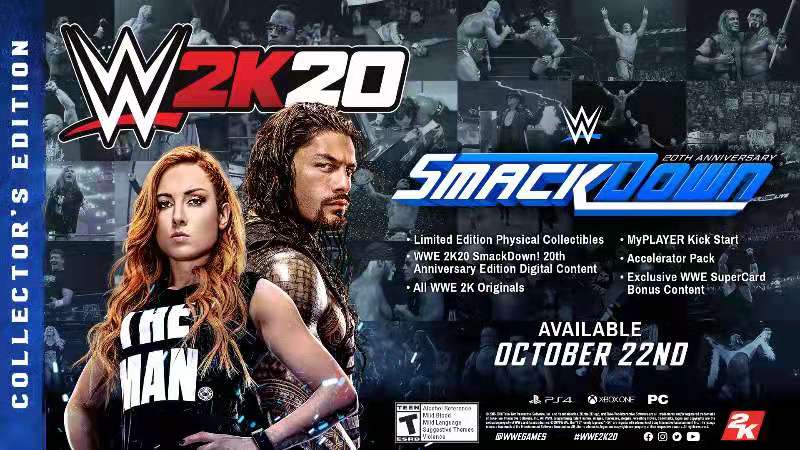 體驗新特色 與封面巨星一起踏進《WWE 2K20》擂台