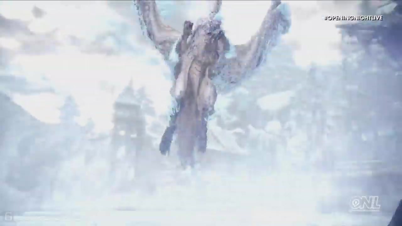 GC 2019：《魔物獵人世界：冰原》新古龍冰咒龍展示