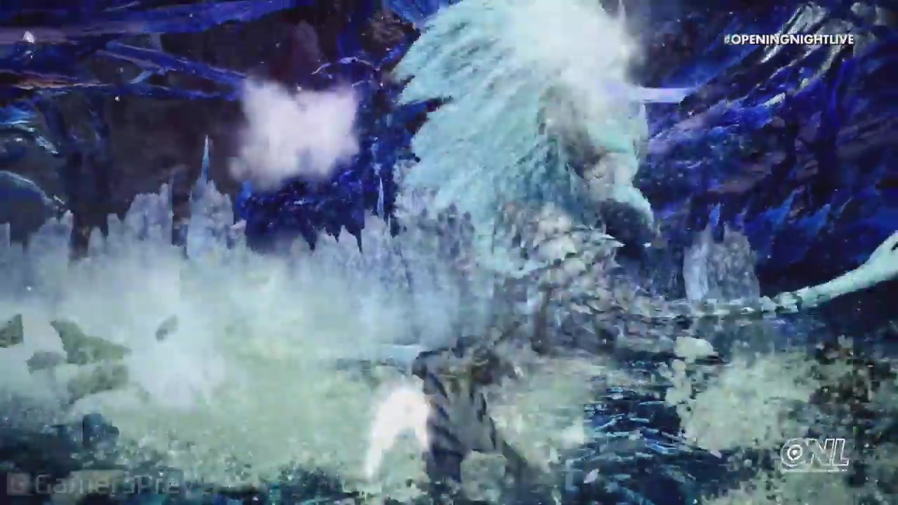GC 2019：《魔物獵人世界：冰原》新古龍冰咒龍展示