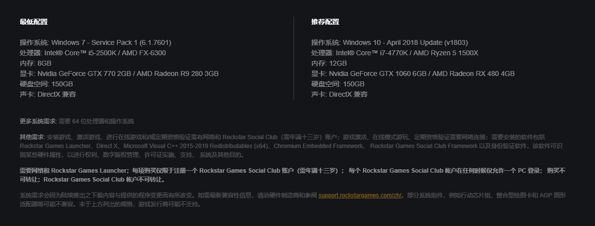 《碧血狂殺2》PC配置公布 需要150GB硬碟空間