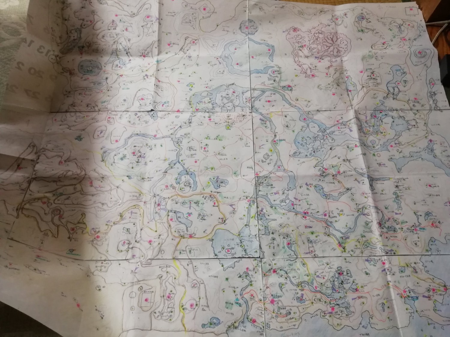 媽媽親手繪製的 荒野之息 地圖所有細節全標注 電玩狂人