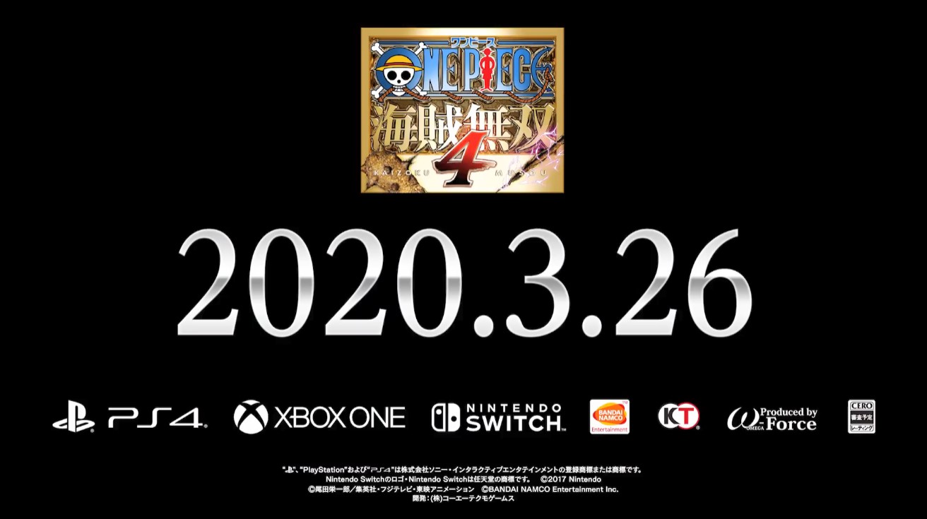 《海賊無雙4》第3彈PV 2020年3月26登陸PS4/X1/NS