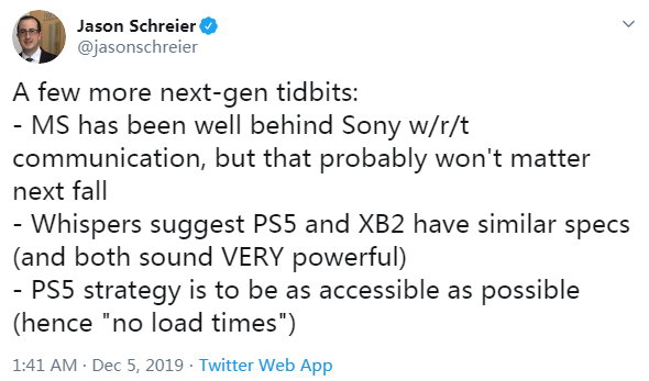 Kotaku編輯稱PS5和Xbox Scarlett都非常強悍