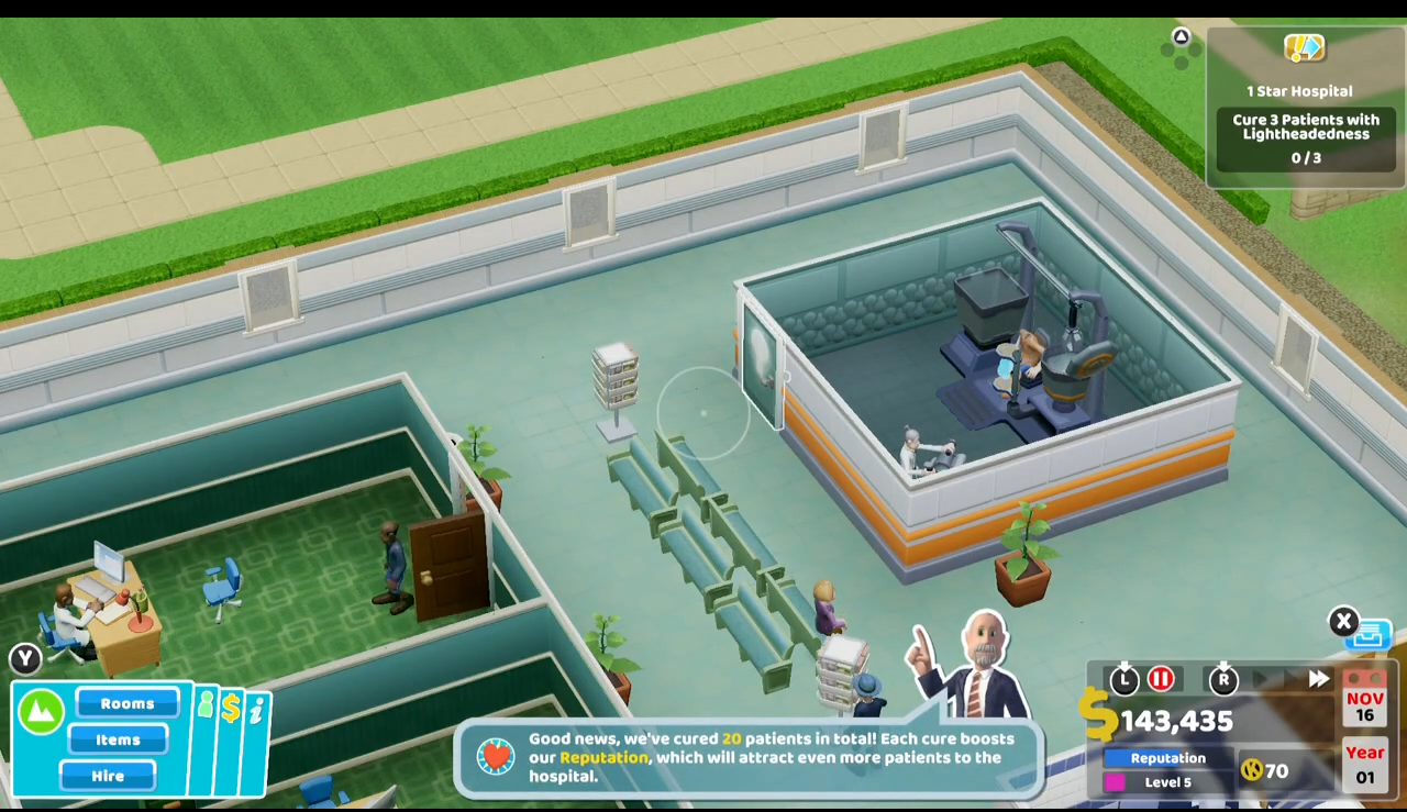 《雙點醫院》NS版30分鐘試玩 在掌上也能打造醫院帝國
