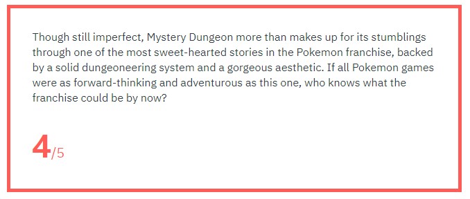 《寶可夢：不可思議的迷宮救助隊DX》IGN6分 千篇一律的迷宮之旅