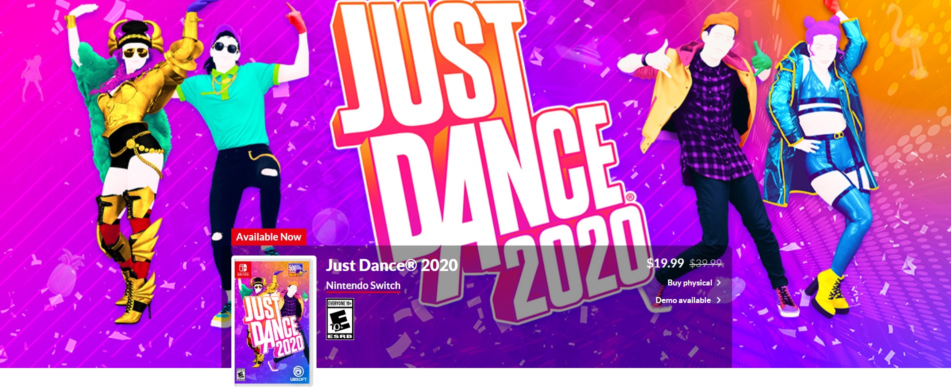 《Just Dance2020》美服eShop半價特惠 閑著不如尬舞