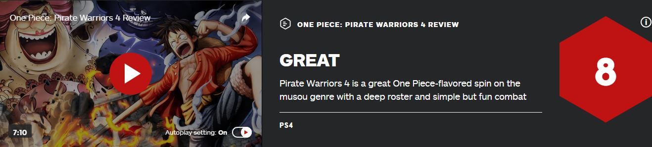 《海賊無雙4》IGN 8分：無雙與海賊王的完美融合