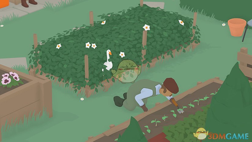 《未命名的鵝遊戲》把園丁鎖在花園外任務攻略