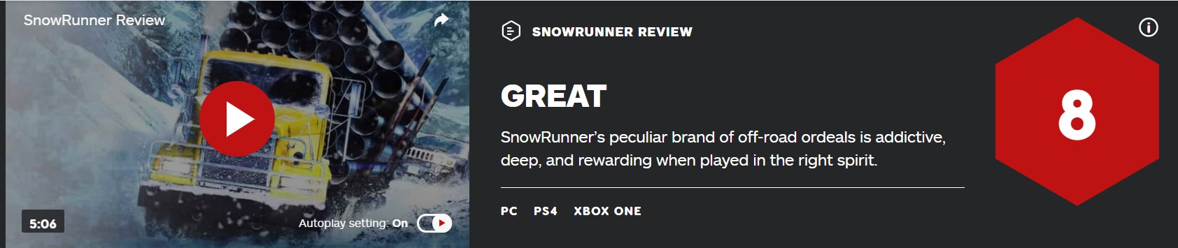 越野模擬遊戲《雪地奔馳》IGN 8分：令人上癮的越野體驗
