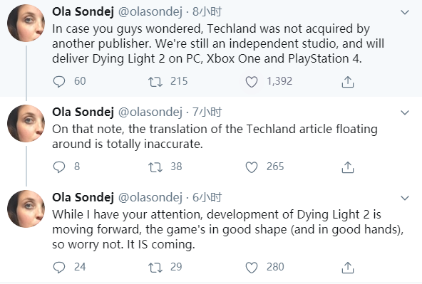 Techland否認被微軟收購 回應《垂死之光2》問題