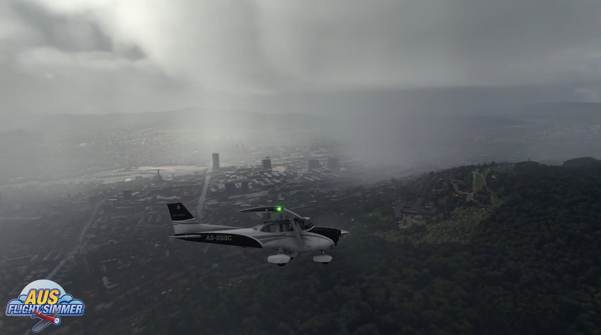 《微軟飛行模擬》新演示 展示打雷閃電下雨效果