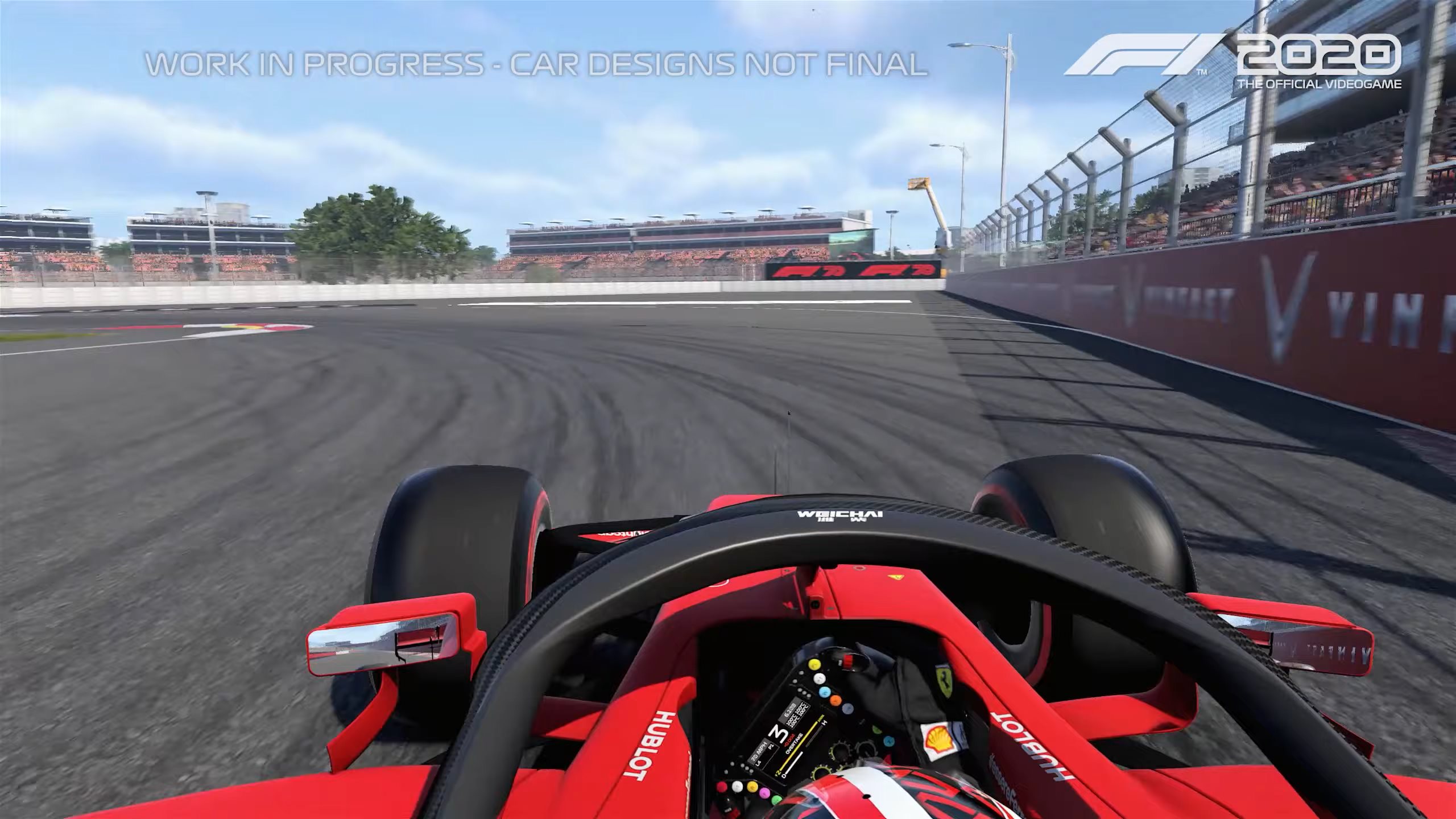 《F1 2020》河內賽道單圈演示 第一人稱極速體驗