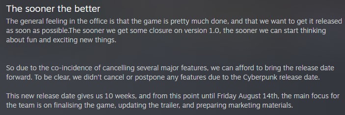 《異星工廠》宣布8月14日結束Steam搶先測試 避開《賽博朋克》？