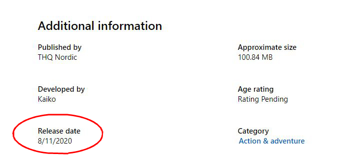 微軟商店顯示《大地王國：罪與罰 重置版》8月11日發售