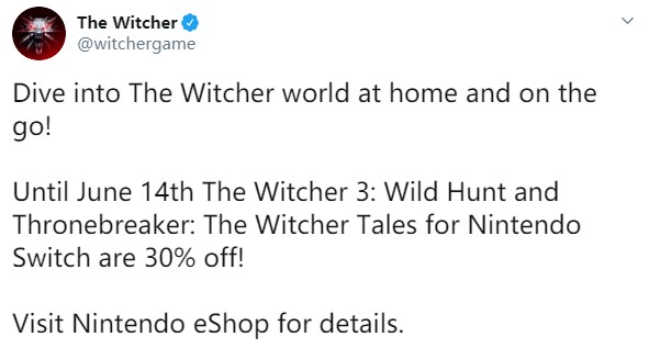 《巫師》開啟eShop夏季特賣 《巫師 3》7折入手