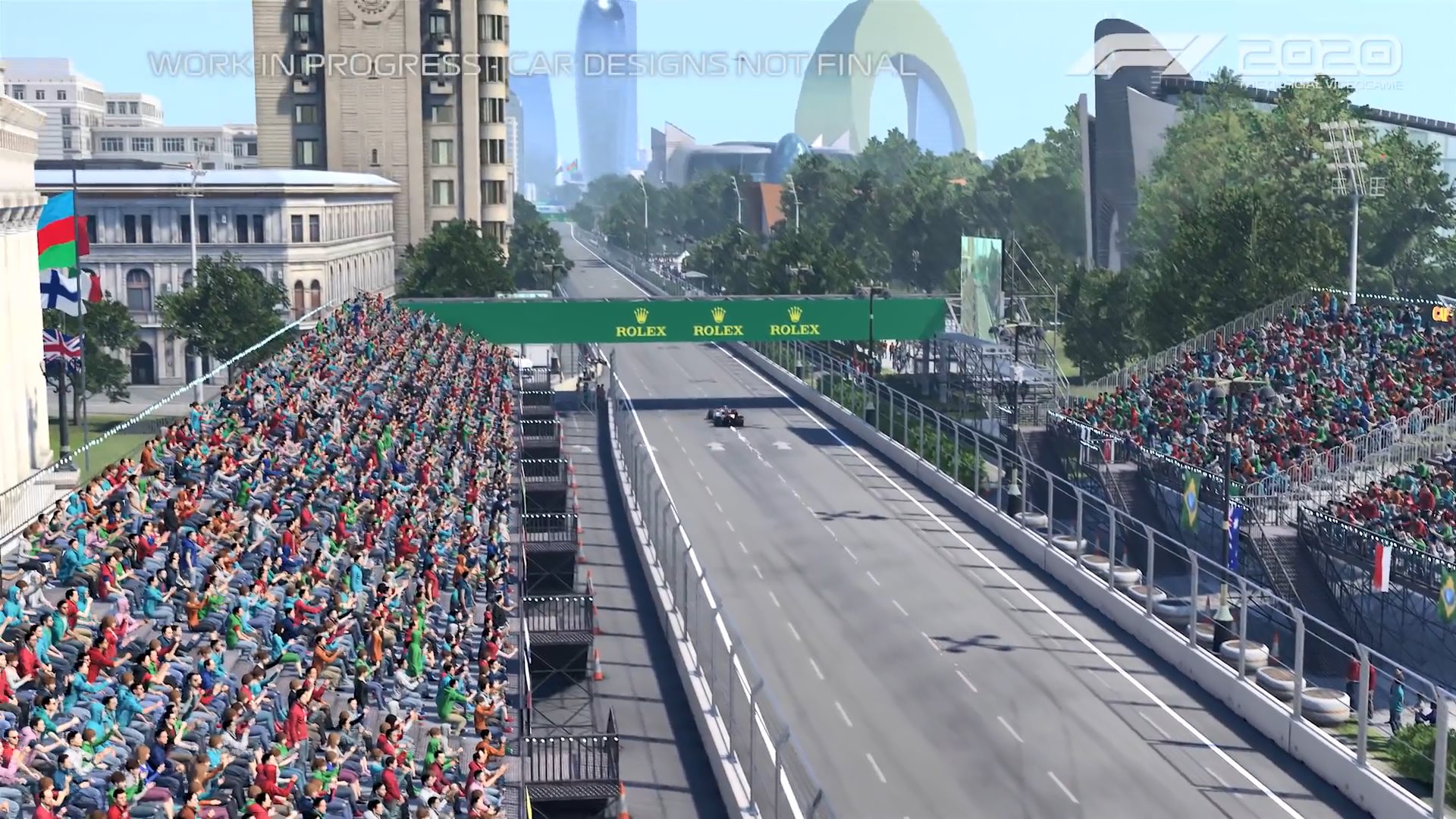 《F1 2020》阿塞拜疆賽道演示 超長直道極限加速