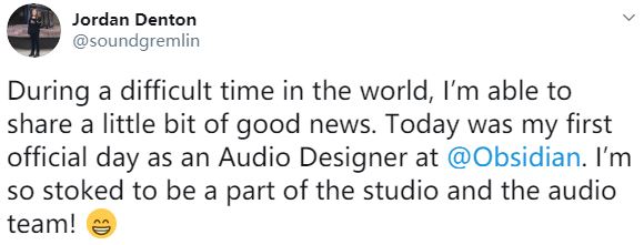 《最後的生還者2》音效設計師加盟黑曜石工作室