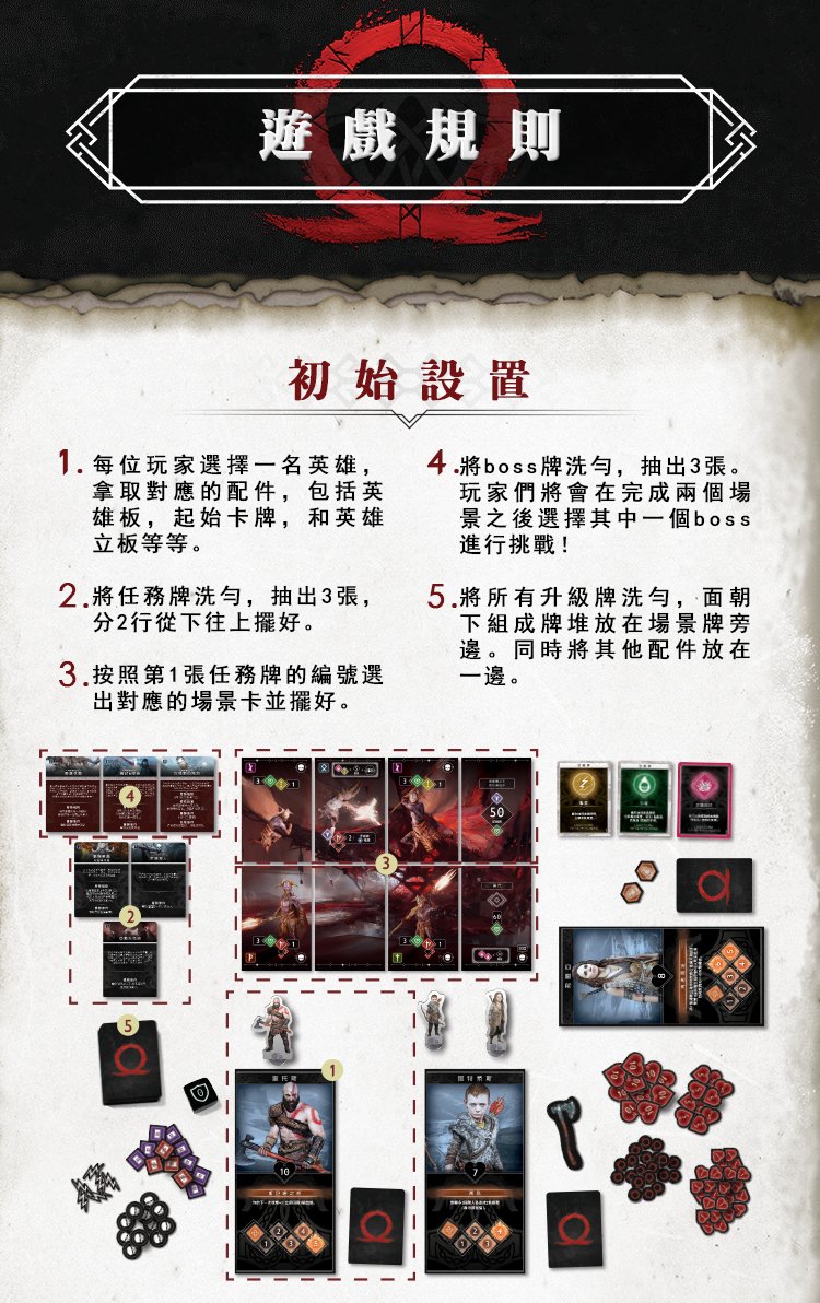 《戰神4》官方桌遊繁中版9月發售 玩法創新多元 支持1-4人