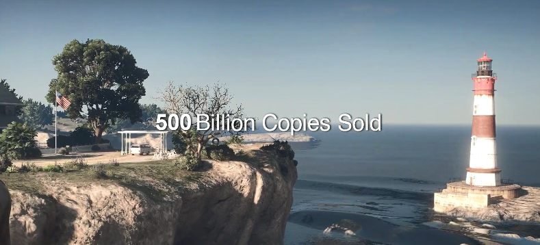 玩家製作《GTA5》PS10發布會惡搞預告視頻：銷量五千億？