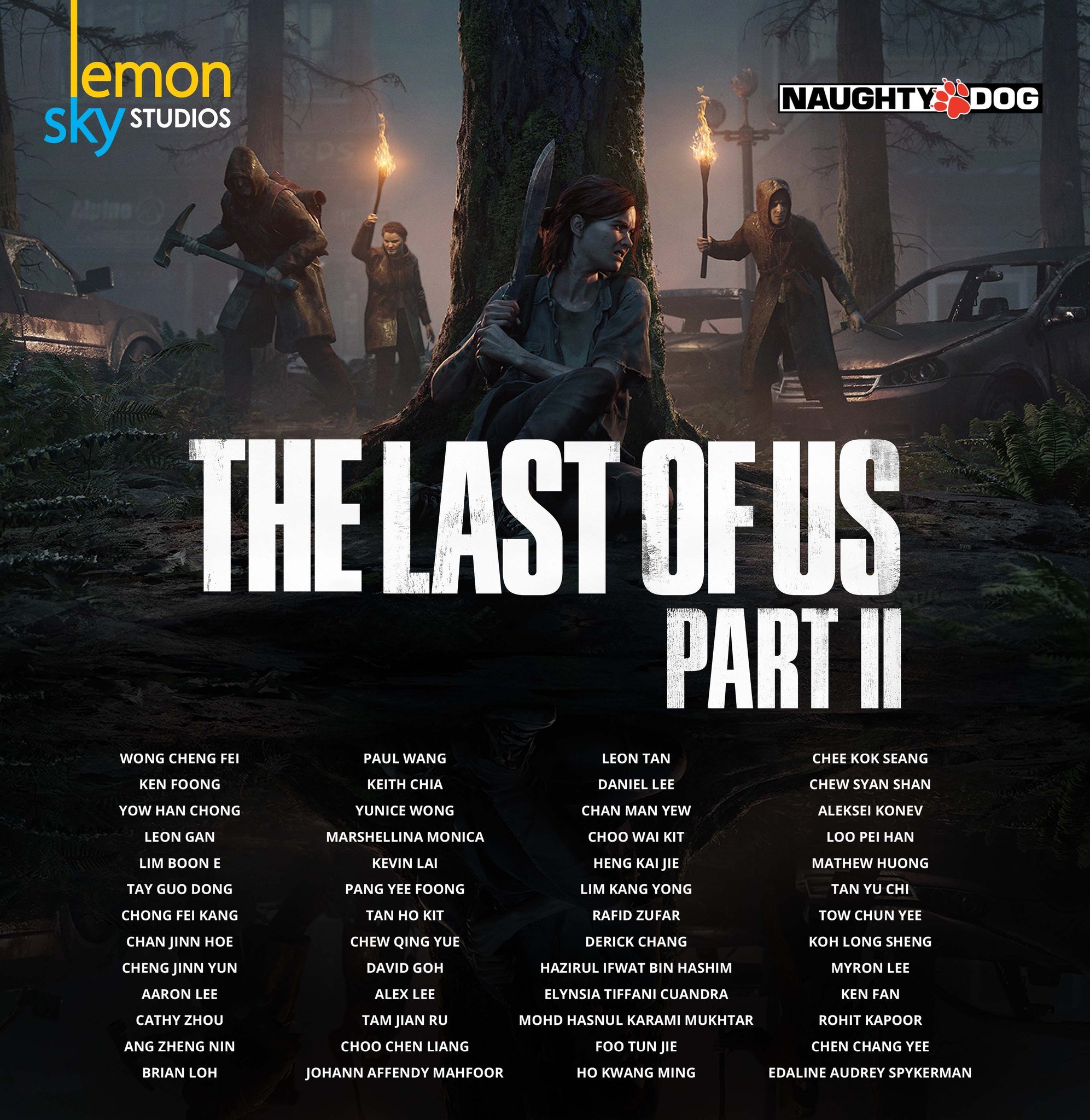 馬來西亞工作室Lemon Sky參與開發了《最後的生還者2》