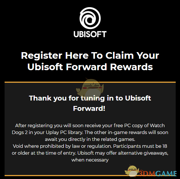 育碧Ubisoft Forward《看門狗2》等獎勵領取方法