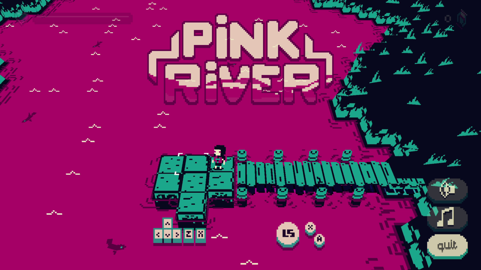 創意遊戲《粉紅河流》公開收獲好評 漂流+搬箱子玩好不容易 